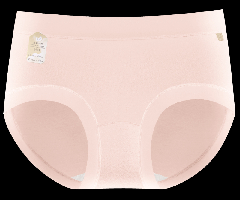 Žensko donje rublje od Lyocell i pamuka, antibakterijsko, prozračno, srednji pojas, jednobojni model