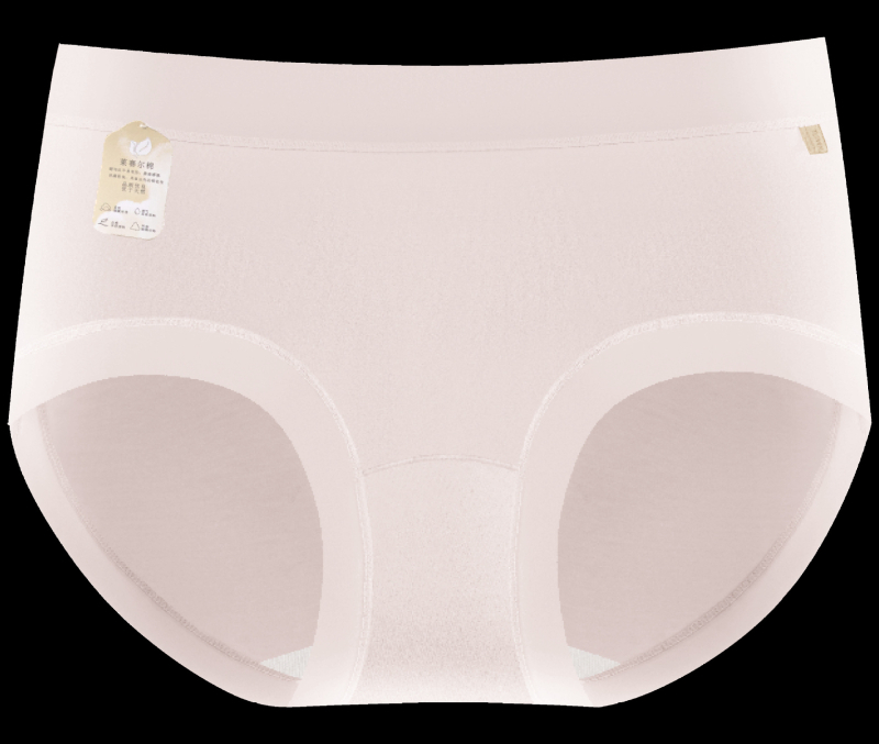 Žensko donje rublje od Lyocell i pamuka, antibakterijsko, prozračno, srednji pojas, jednobojni model