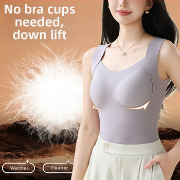 Termalna vesta s integriranim grudnim jastučićima za prsa, dvostruki sloj, kapuljača, velur podstava, debljina 201-250 g/m²