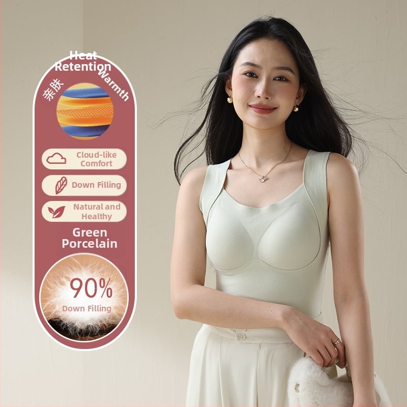 Termalna vesta s integriranim grudnim jastučićima za prsa, dvostruki sloj, kapuljača, velur podstava, debljina 201-250 g/m²