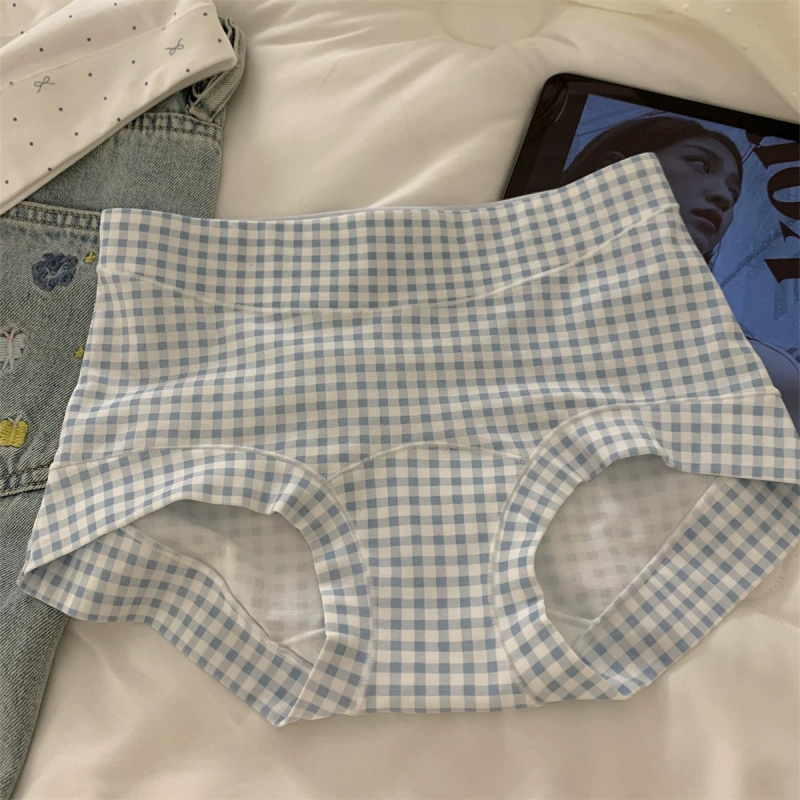 Ženske pamuk bokser gaćice s antibakterijskim 10A, prozračne, brzo suše, cvjetni uzorak, srednji pojas