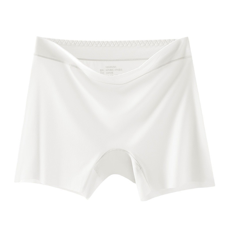 Pantaloni de siguranță fără cusături pentru femei, Ice Silk, talie înaltă, căptușeală între picioare 100% bumbac, 66% nylon, anti-transparent