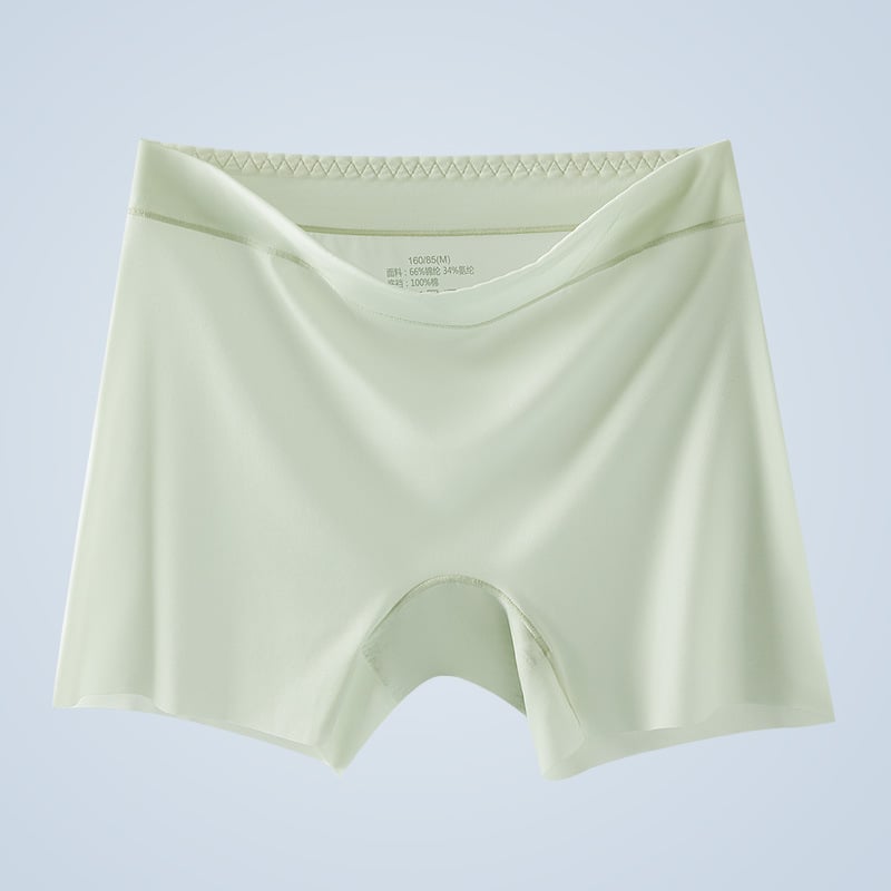 Pantaloni de siguranță fără cusături pentru femei, Ice Silk, talie înaltă, căptușeală între picioare 100% bumbac, 66% nylon, anti-transparent