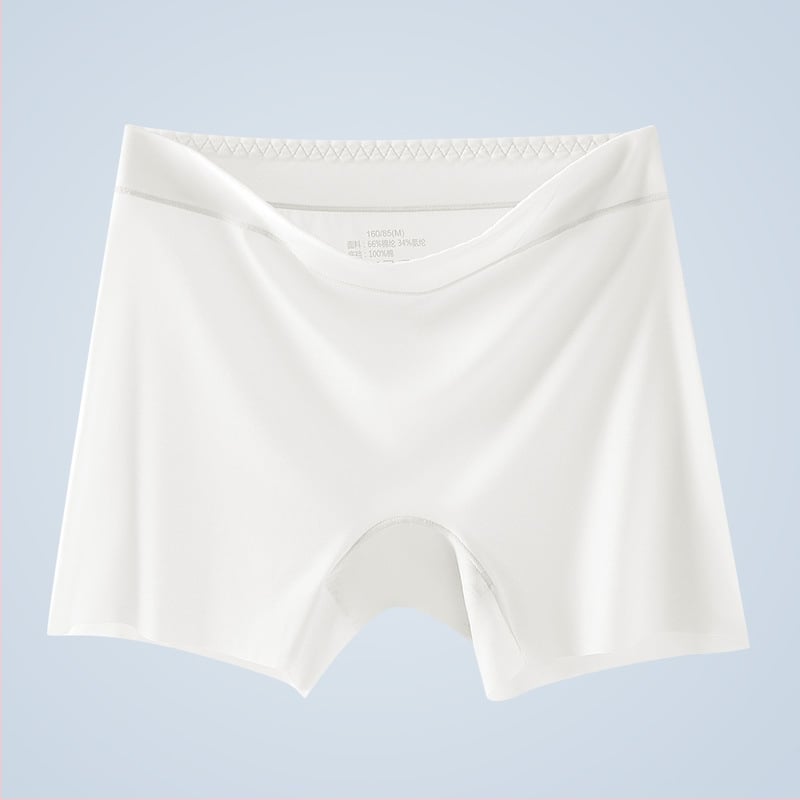 Pantaloni de siguranță fără cusături pentru femei, Ice Silk, talie înaltă, căptușeală între picioare 100% bumbac, 66% nylon, anti-transparent