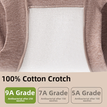 Ženske gaćice visokog pojasa od 90–95% pamuka, antibakterijske, s pamukom podstavom u preponama