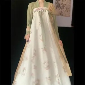 Ханфу рокля, лято 2023, 90-95% полиестер, печатане и багрене