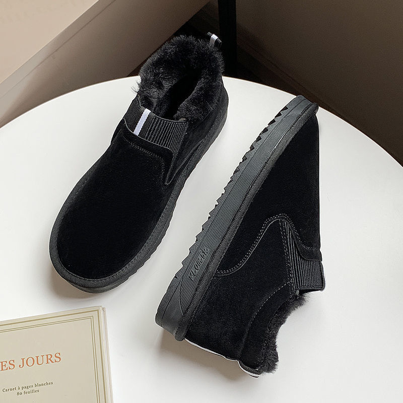 Ženske zimske cipele od pamuka, do gležnja, fleece podstava, slip-on, gumeni potplat, gornji dio od netkanog materijala