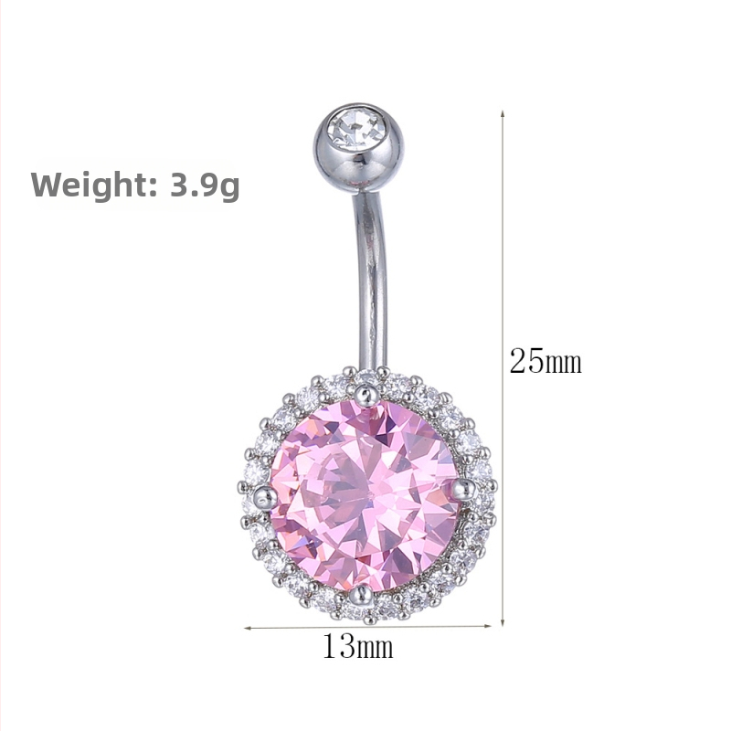 Varš nabass gredzens ar cirkonija akmeņiem