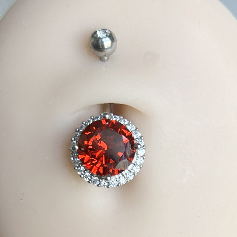 Varš nabass gredzens ar cirkonija akmeņiem