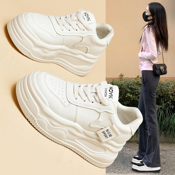 Ženske casual cipele od prave kože, okrugli vrh, dvostruki gornji dio od kože goveda, petu 6-8 cm, potplat od poliuretana