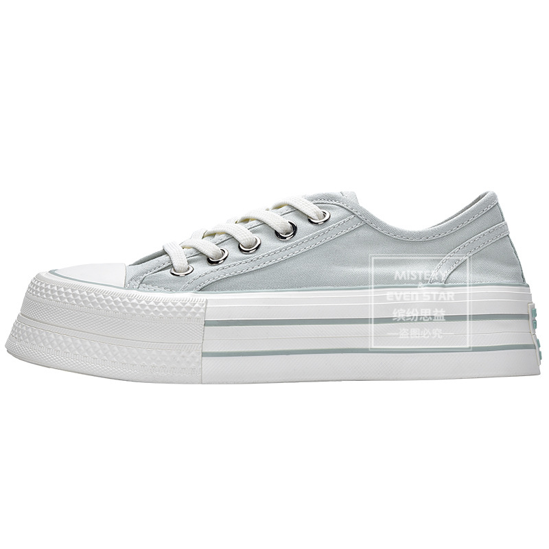 Platforme cipele - okrugli vrh, platnene gornje, gumeni potplat, prozračne, za žene