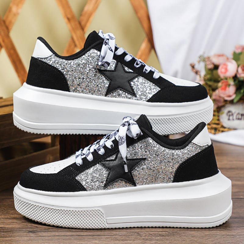 Vastag talpú platform cipő, uniszex, lace-up, EVA talp, hálós belsővel