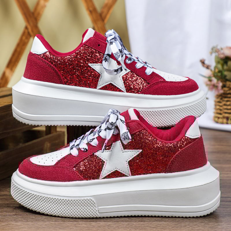 Vastag talpú platform cipő, uniszex, lace-up, EVA talp, hálós belsővel