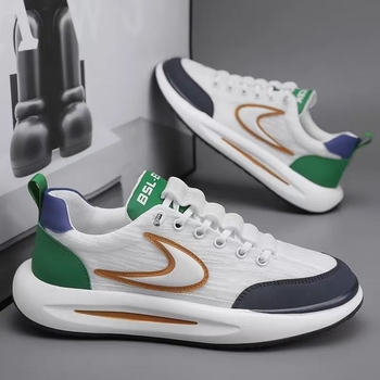 Meeste sportlikud igapäevased jalanõud, hingav võrgust ülemine, injektsiooniga vormitud tald, elastne sulgemine, madal pahkluu, ümmargune varvas