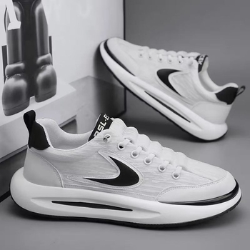 Meeste sportlikud igapäevased jalanõud, hingav võrgust ülemine, injektsiooniga vormitud tald, elastne sulgemine, madal pahkluu, ümmargune varvas