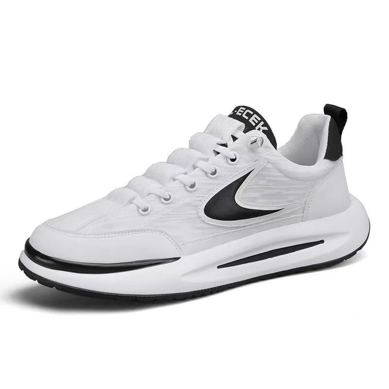 Meeste sportlikud igapäevased jalanõud, hingav võrgust ülemine, injektsiooniga vormitud tald, elastne sulgemine, madal pahkluu, ümmargune varvas