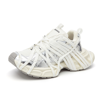 Uniszex dad shoes magasságot növelő 3–5 cm vastag talp, felsőrész szintetikus bőr, gumitalp, alacsony felső rész