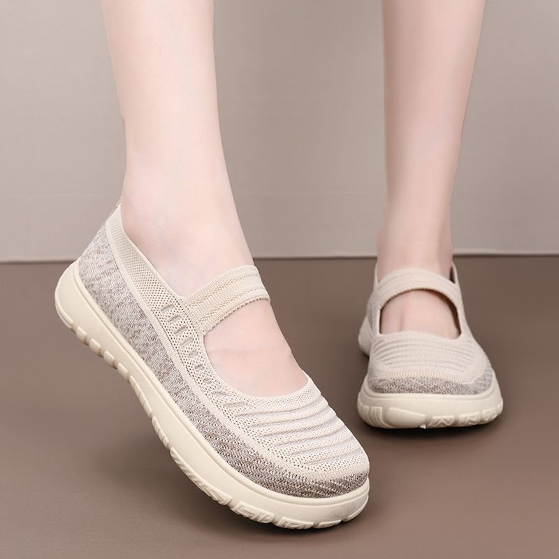 Vīriešu rokām austas slip-on kurpes — tīklota augšdaļa, gumijas zole, vasara