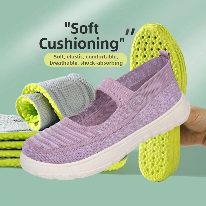 Vīriešu rokām austas slip-on kurpes — tīklota augšdaļa, gumijas zole, vasara