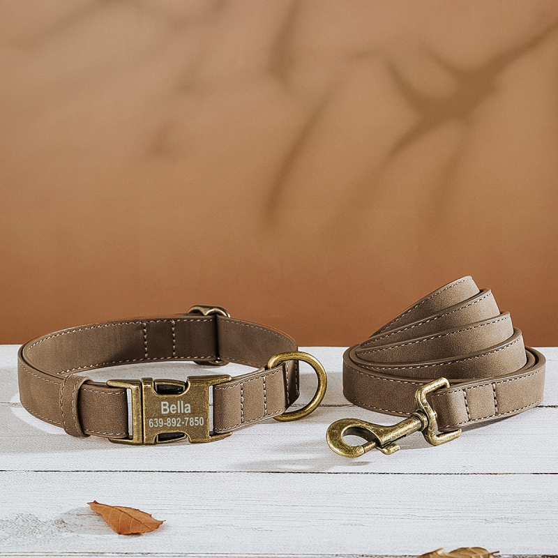 Gravirana ogrlica za pse sa zaštitom od gubitka – Univerzalni stil, Uzorak 69850, Materijal: svilen cvijet