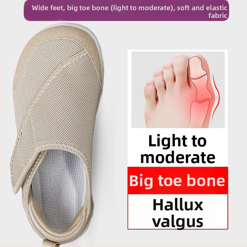 Ženske casual cipele s Velcro zatvaračem, mrežasti gornji dio, anti-slip gumeni đon, ravni đon