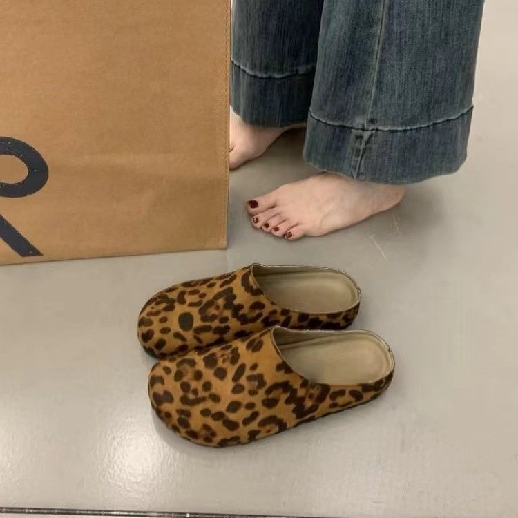 Unisex šlepetės Birkenstock stiliaus, PU viršus, apvalios pirštų formos, slip-on, dirbtinės odos įdaila, guminis padas