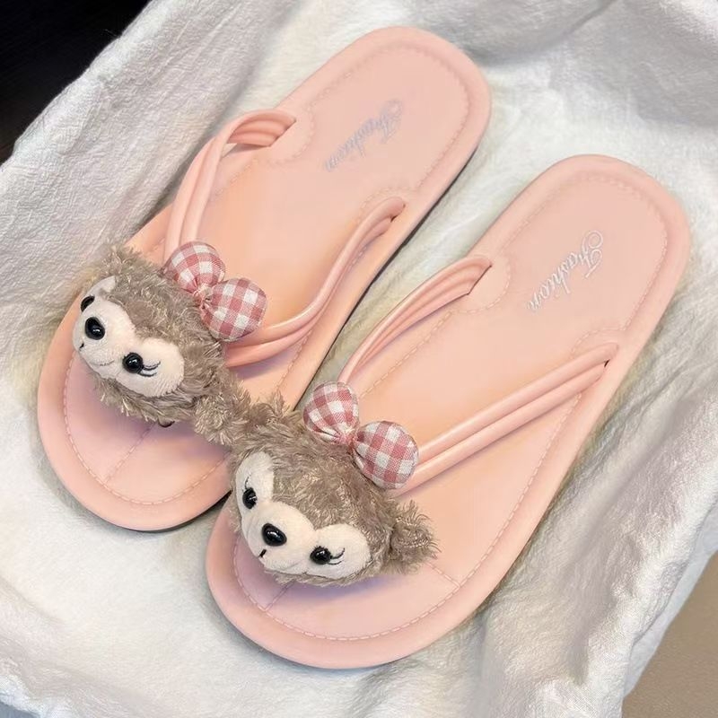 Ženske japanke Shirley Rose s debelom sole PVC, ljetne sandale s crtanim motivom