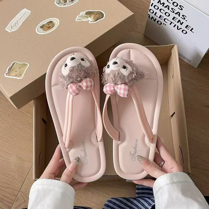 Ženske japanke Shirley Rose s debelom sole PVC, ljetne sandale s crtanim motivom