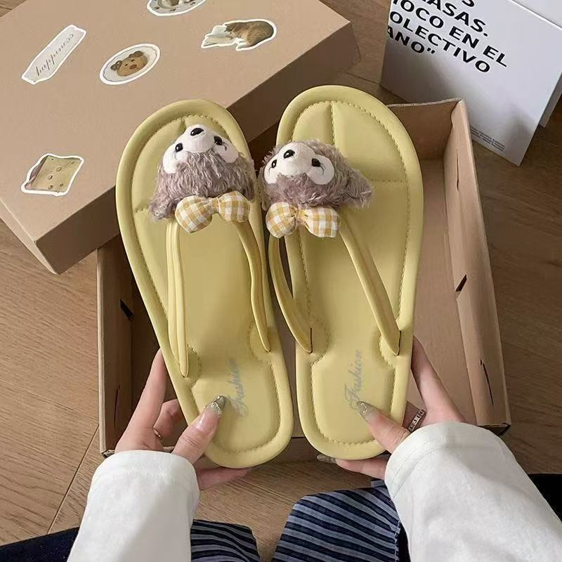 Ženske japanke Shirley Rose s debelom sole PVC, ljetne sandale s crtanim motivom