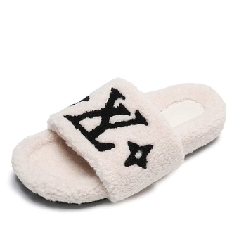 Ženske plišane papuče s gornjim dijelom od velura, unutarnje od umjetne krzn, gumena potplata, slip-on dizajn, tople i protuklizne