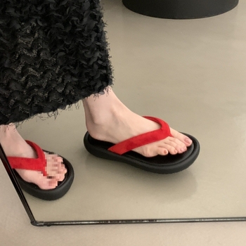 Ženski leopard print flip-flopovi; gornji dio: Xi Shi baršun; potplat: guma; debljina potplata: 0–3 cm; stil: korejska verzija; sezona: ljeto 2025