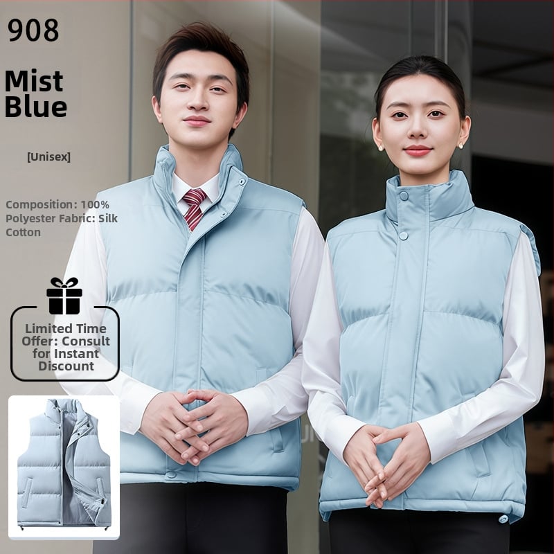 Vīriešu ziemas corduroy darba veste ar stāvošu apkakli, divpusējā aizdare, svītrainais raksts