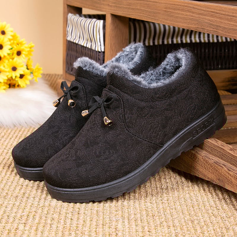 Ženske zimske platnene cipele s fleece podstavom — gornji dio: pamuk; unutrašnja podstava: umjetni pliš; uložak: umjetna krzna; potplat: guma; vrh: okrugli