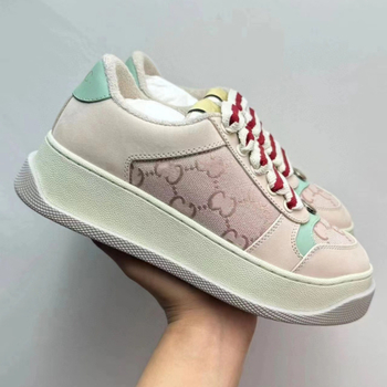 Ženske casual tenisice s debelim đonom, niski gornji dio od platna, vezanje šnura, gumeni potplat, podstava od ovčje kože