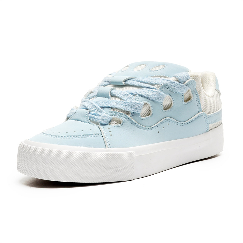 Platnene tenisice s niskim vrhom, gornji dio od mikrovlaknaste kože, gumeni potplat s vulkaniziranom konstrukcijom, uzorak u boji, korejski stil, unisex.