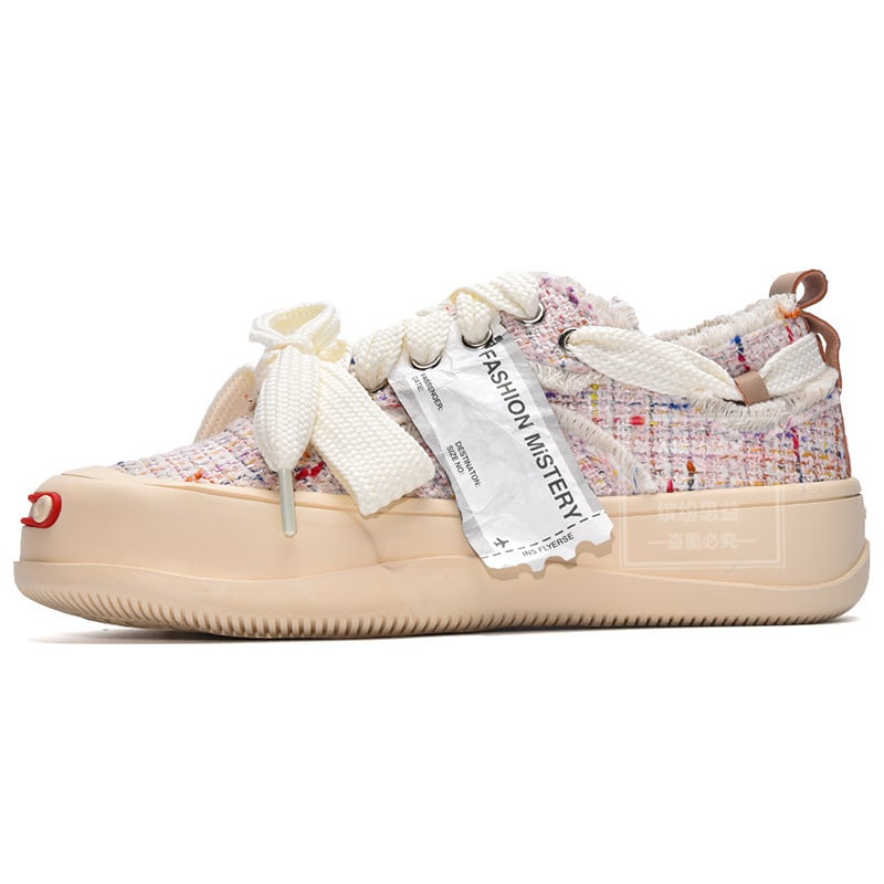 Női vászon sneakers | vászon felsőrész, gumi talp, vulkanizált konstrukció, belső szintetikus bőr, koreai stílus