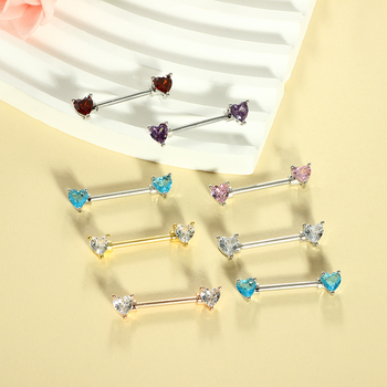 Pilvo žiedas su širdies formos cirkonais, nerūdijantis plienas, elektroplakavimas, 18K grynumas, moteriškas retro stilius