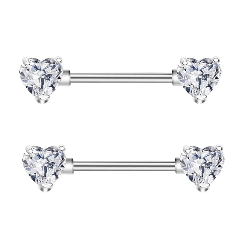 Pilvo žiedas su širdies formos cirkonais, nerūdijantis plienas, elektroplakavimas, 18K grynumas, moteriškas retro stilius