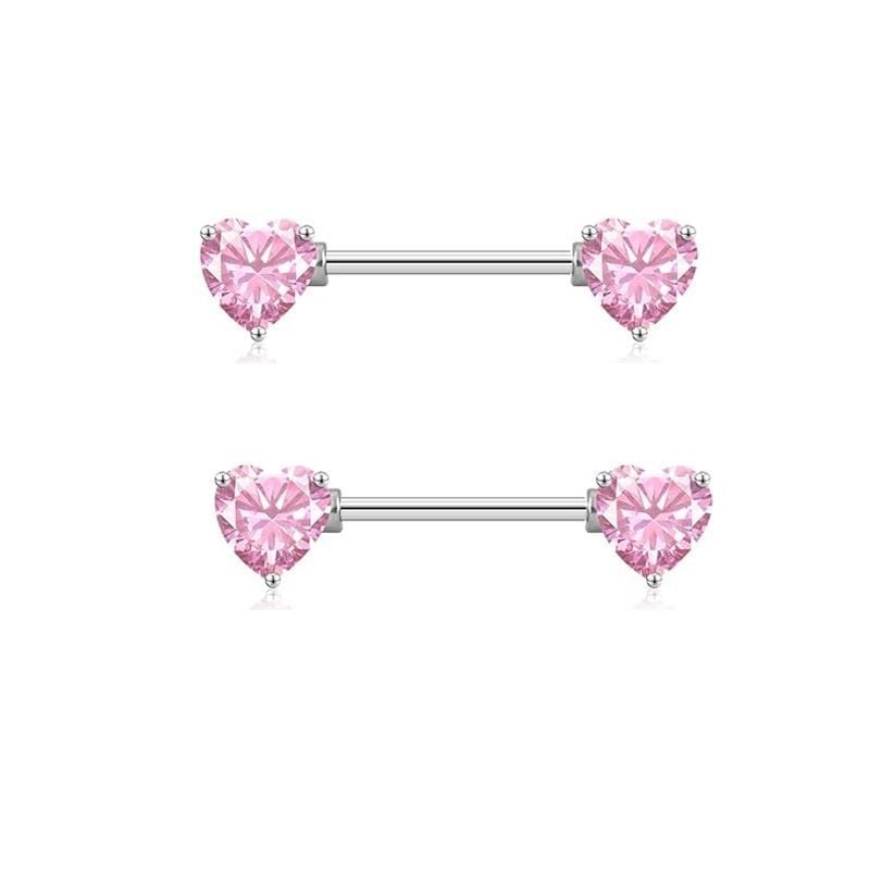 Pilvo žiedas su širdies formos cirkonais, nerūdijantis plienas, elektroplakavimas, 18K grynumas, moteriškas retro stilius