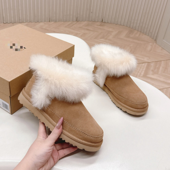 Ženske zimske čizme s kožnim gornjim dijelom, vunenom podstavom, EVA potplat, debela potplata, srednja visina potkoljenice