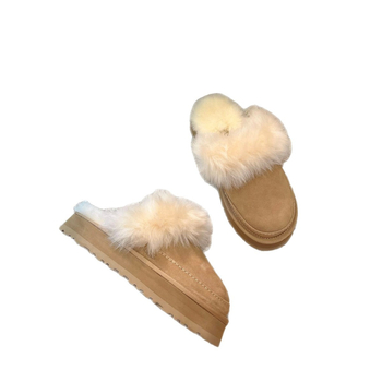 Ženske zimske čizme s kožnim gornjim dijelom, vunenom podstavom, EVA potplat, debela potplata, srednja visina potkoljenice