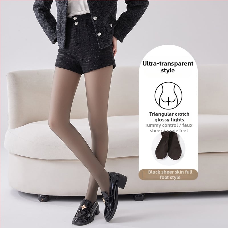 Colanți cu talie înaltă pentru ridicare fesieră și modelare, nailon gros, finisaj translucid pielii