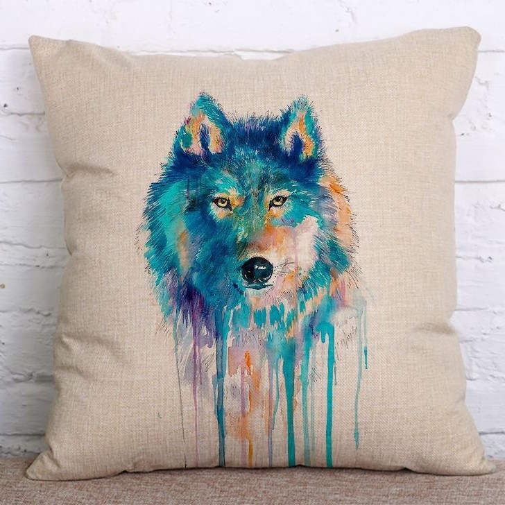 Pamut-len párnahuzat, nyomtatott mintázat 10122, modern stílus, testreszabható, töltet nélkül