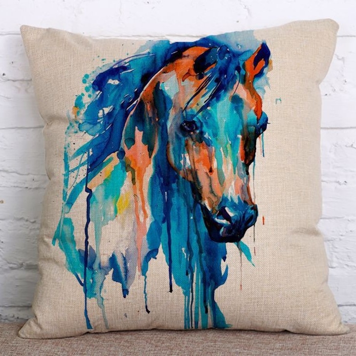 Pamut-len párnahuzat, nyomtatott mintázat 10122, modern stílus, testreszabható, töltet nélkül