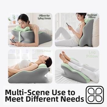 Hasaló alvó párna derék- és nyaktámasztással — pamut huzat, szivacstöltet, minimalist stílus, testreszabható