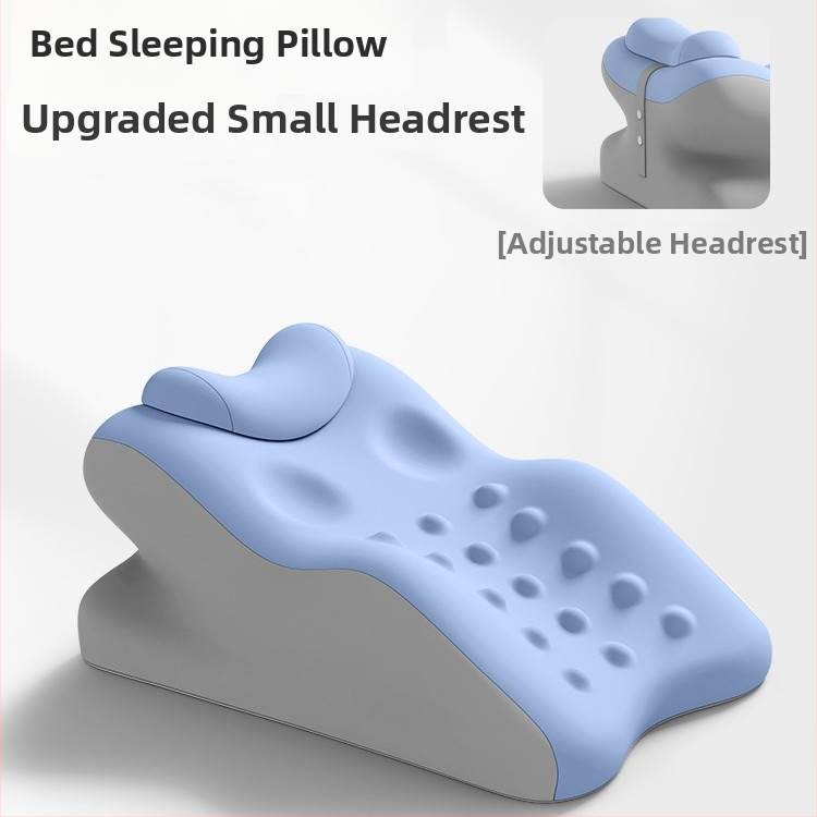 Hasaló alvó párna derék- és nyaktámasztással — pamut huzat, szivacstöltet, minimalist stílus, testreszabható