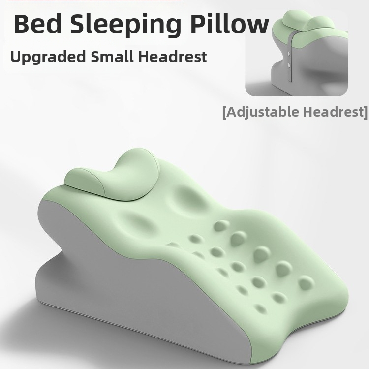 Hasaló alvó párna derék- és nyaktámasztással — pamut huzat, szivacstöltet, minimalist stílus, testreszabható