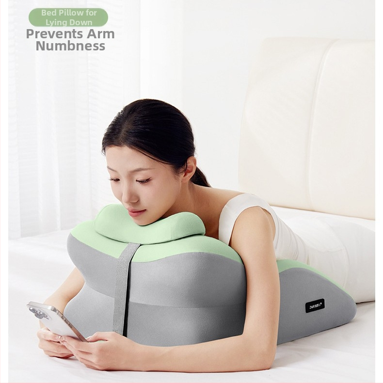 Hasaló alvó párna derék- és nyaktámasztással — pamut huzat, szivacstöltet, minimalist stílus, testreszabható