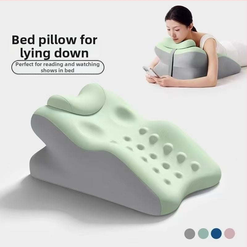 Hasaló alvó párna derék- és nyaktámasztással — pamut huzat, szivacstöltet, minimalist stílus, testreszabható