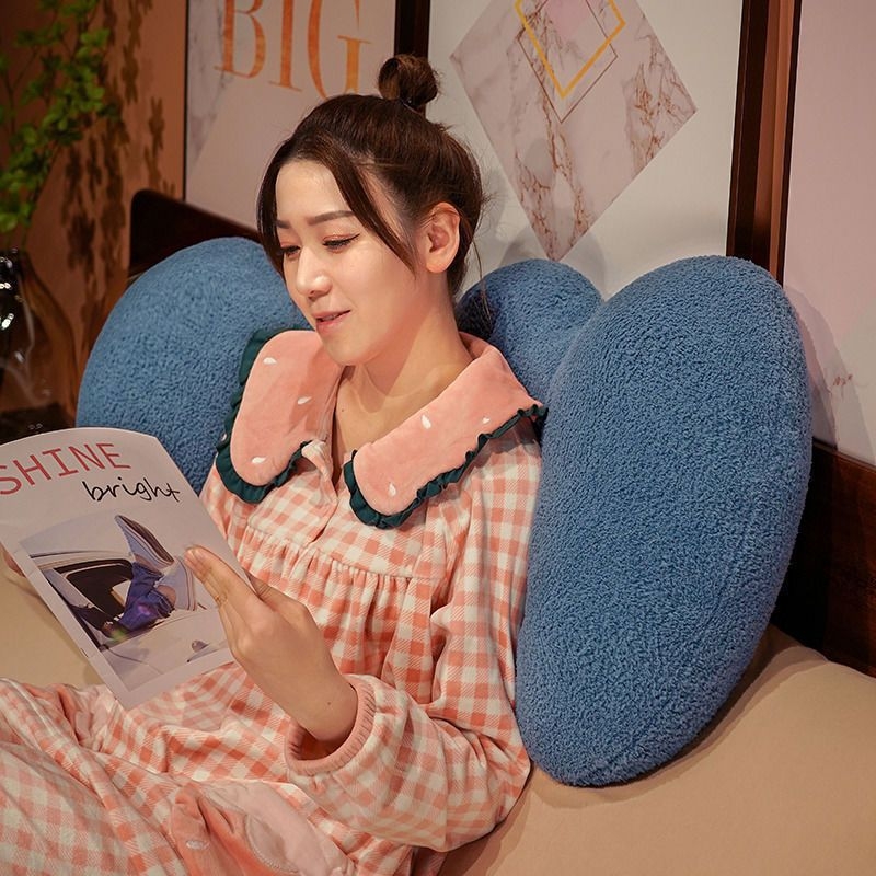 Terhesség-támogató párna, hosszú oldalsó alváshoz, plüss huzattal, PP gyapot töltettel, minimalist dizájn